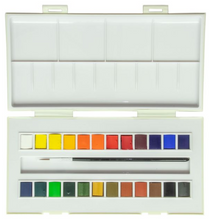 Cargar imagen en el visor de la galería, Acuarelas  La Petite L'Aquarelle Estuche de Viaje Sennelier 24 medias Pastillas