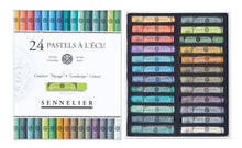 Cargar imagen en el visor de la galería, Caja Pasteles Extra suaves à l'écu "Paisaje" 24 colores Sennelier