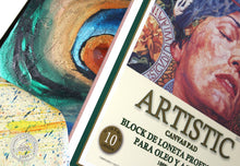 Cargar imagen en el visor de la galería, Block Artistic 10 lienzos Loneta Profesional 100% Algodón (42 x 59 cms)