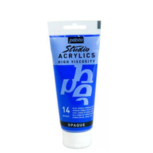Cargar imagen en el visor de la galería, Acrílico Pébéo 100 ml 14 / Azul Cobalto Opaco Hue