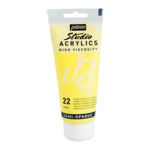 Cargar imagen en el visor de la galería, Acrílico Pébéo 100 ml 22 / Amarillo Cadmio Limón Hue