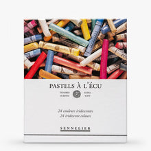 Cargar imagen en el visor de la galería, Caja Pasteles Extra suaves à l'écu "Iridescentes" 24 colores Sennelier