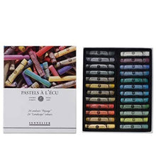 Cargar imagen en el visor de la galería, Caja Pasteles Extra suaves à l'écu "Paisaje" 24 colores Sennelier