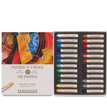Cargar imagen en el visor de la galería, Caja Pasteles al óleo à L'huile 24 colores Sennelier