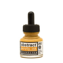 Cargar imagen en el visor de la galería, Tinta Acrílica Abstract Sennelier 252 Ocre Amarillo 30 ml