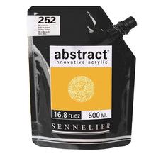 Cargar imagen en el visor de la galería, Acrílico Abstract Sennelier 252 Ocre Amarillo Pouch 500 ml
