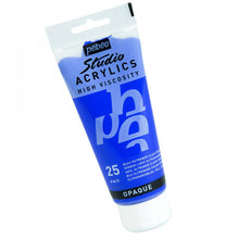 Cargar imagen en el visor de la galería, Acrílico Pébéo 100 ml 25 / Azul Ultramar Claro Opaco