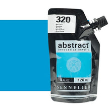 Cargar imagen en el visor de la galería, Acrílico Abstract Sennelier 320 Azul Celeste Pouch 120 ml