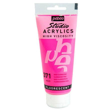 Cargar imagen en el visor de la galería, Acrílico Pébéo 100 ml 371 / Rosa Fluorescente