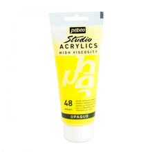 Cargar imagen en el visor de la galería, Acrílico Pébéo 100 ml 48 / Amarillo Primario Opaco