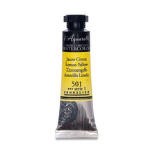 Cargar imagen en el visor de la galería, Acuarela L'Aquarelle Sennelier 10 ml 501 Amarillo Limón S1