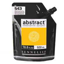 Cargar imagen en el visor de la galería, Acrílico Abstract Sennelier 543 Amarillo cadmio oscuro imitación Pouch 500 ml
