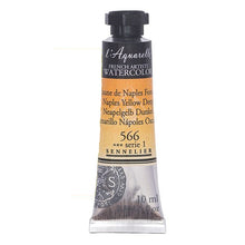 Cargar imagen en el visor de la galería, Acuarela L'Aquarelle Sennelier 10 ml 566 Amarillo Nápoles Oscuro S1