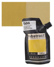 Cargar imagen en el visor de la galería, Acrílico Abstract Sennelier 566 Amarillo Nàpoles oscuro Pouch 120 ml