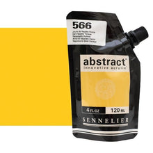 Cargar imagen en el visor de la galería, Acrílico Abstract Sennelier 566 Amarillo Nàpoles oscuro Pouch 120 ml