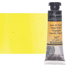 Cargar imagen en el visor de la galería, Acuarela L'Aquarelle Sennelier 10 ml 567 Amarillo Nápoles S1