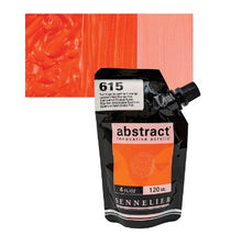 Cargar imagen en el visor de la galería, Acrílico Abstract Sennelier 615 Rojo cadmio Anaranjado imitación Pouch 120 ml