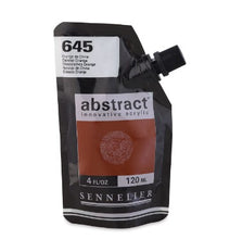 Cargar imagen en el visor de la galería, Acrílico Abstract Sennelier 645 Naranja de China Pouch 120 ml