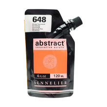 Cargar imagen en el visor de la galería, Acrílico Abstract Sennelier 648 Anaranjado Fluo Pouch 120 ml