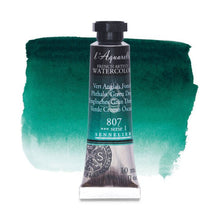 Cargar imagen en el visor de la galería, Acuarela L'Aquarelle Sennelier 10 ml 807 Verde Cromo Oscuro S1