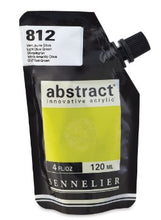 Cargar imagen en el visor de la galería, Acrílico Abstract Sennelier 812 Verde amarillo oliva Pouch 120 ml