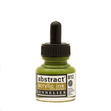 Cargar imagen en el visor de la galería, Tinta Acrílica Abstract Sennelier 812 Verde amarillo oliva 30 ml