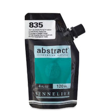 Cargar imagen en el visor de la galería, Acrílico Abstract Sennelier 835 Verde Cobalto oscuro imitación Pouch 120 ml