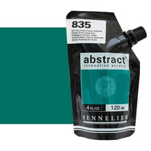 Cargar imagen en el visor de la galería, Acrílico Abstract Sennelier 835 Verde Cobalto oscuro imitación Pouch 120 ml