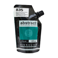 Cargar imagen en el visor de la galería, Acrílico Abstract Sennelier 835 Verde Cobalto oscuro imitación Pouch 120 ml