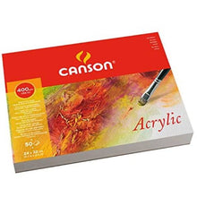Cargar imagen en el visor de la galería, Block Acrylic Canson 50 hojas 400 gr (32 x 41 cm / 12.6 x 16.1 in)