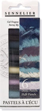 Cargar imagen en el visor de la galería, Caja Pasteles Extra suaves à l'écu "Cielo tormentoso" 6 colores Sennelier 1/2 barras