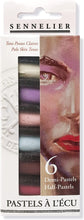 Cargar imagen en el visor de la galería, Caja Pasteles Extra suaves à l'écu "Piel Clara" 6 colores Sennelier 1/2 barras