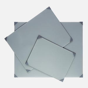 Paleta POSH® de Mesa de vidrio templado Gris 12 x 16 in (30.5 x 40.6 cms)
