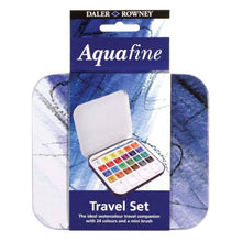 Cargar imagen en el visor de la galería, Acuarelas Estuche de Viaje Aquafine 24 Medias Pastillas