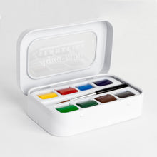 Cargar imagen en el visor de la galería, Acuarelas Aqua-mini Estuche Metálico Sennelier 8 medias pastillas