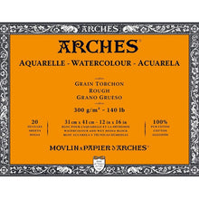 Cargar imagen en el visor de la galería, Block de Papel Arches Grano Grueso 300 grs/m²  (12 in x 16 in)