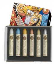 Cargar imagen en el visor de la galería, Caja Pasteles al óleo à L'huile "Iridescentes" 6 colores Sennelier