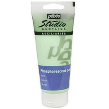 Cargar imagen en el visor de la galería, Gel Fosforescente Auxiliar Acrílico Pébéo 100 ml Verde