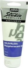 Cargar imagen en el visor de la galería, Gel Fosforescente Auxiliar Acrílico Pébéo 100 ml Incoloro