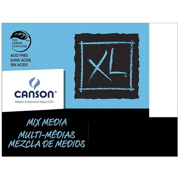 Hoja papel XL Mix Media Canson 300 grs/m² Grano Medio
