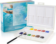 Cargar imagen en el visor de la galería, Acuarelas  La Petite L'Aquarelle Estuche de Viaje Sennelier 12 medias Pastillas