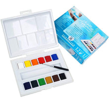 Cargar imagen en el visor de la galería, Acuarelas  La Petite L'Aquarelle Estuche de Viaje Sennelier 12 medias Pastillas