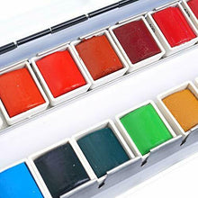 Cargar imagen en el visor de la galería, Acuarelas L'Aquarelle Estuche Metálico  Sennelier 24 medias Pastillas