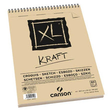 Cargar imagen en el visor de la galería, Album XL Kraft Canson A3 11.7 x 16.5 in (29.7 x 42 cms) 90 gr