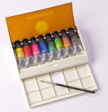 Cargar imagen en el visor de la galería, Acuarelas L'Aquarelle Estuche de Viaje Sennelier 8 tubos de 10 ml