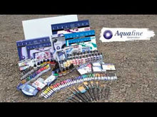 Cargar y reproducir el video en el visor de la galería, Acuarelas Estuche de Viaje Aquafine 24 Medias Pastillas