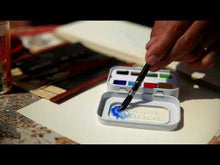 Cargar y reproducir el video en el visor de la galería, Acuarelas Aqua-mini Estuche Metálico Sennelier 8 medias pastillas