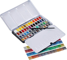 Cargar imagen en el visor de la galería, Acuarelas L'Aquarelle Estuche Metálico  Sennelier 48 medias Pastillas