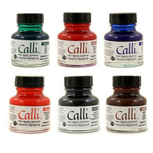 Cargar imagen en el visor de la galería, Set Tinta Pigmentada Calli 29.5 ml Daler Rowney 6 piezas