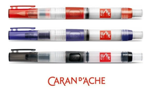 Cargar imagen en el visor de la galería, Set 3 pinceles Acuarelas con deposito de Agua Caran D'ache